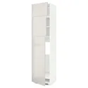 IKEA METOD МЕТОД, висока шафа для холодиль, 3 дверцят, білий / Ringhult світло-сірий, 60x60x240 см 694.673.26 фото thumb №1