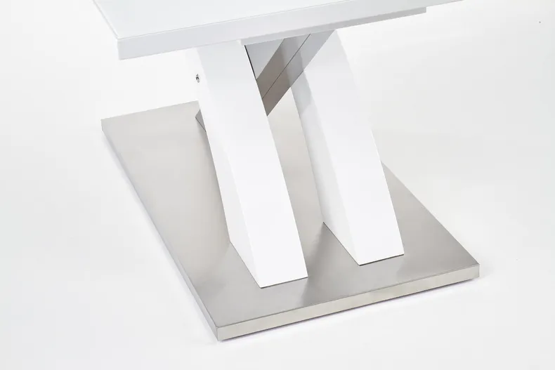Розкладний кухонний стіл HALMAR SANDOR 2 160-220x90 см білий фото №6