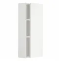 IKEA METOD МЕТОД, навесной шкаф с полками, белый / Стенсунд белый, 20x80 см 394.595.06 фото thumb №1