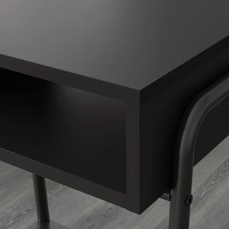 IKEA SETSKOG СЕТСКОГ, приліжковий столик, чорний, 45x35 см 703.380.41 фото №5