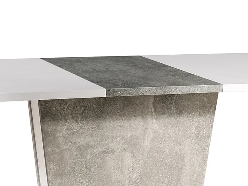 Стіл кухонний SIGNAL CALIPSO IN, білий матовий / ефект бетону, 68x110 фото №8