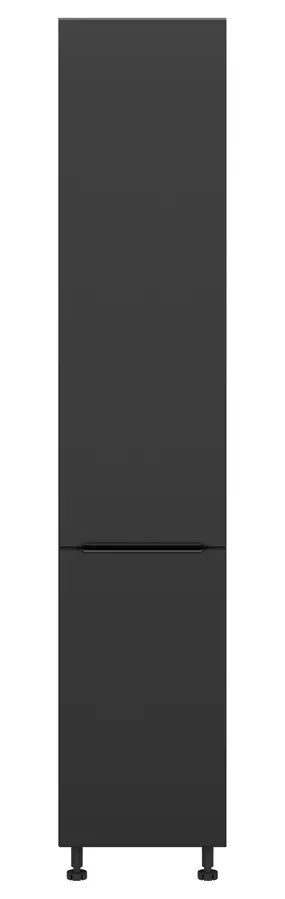 BRW Кухонный цокольный шкаф Sole L6 высотой 40 см левый черный матовый, черный/черный матовый FM_D_40/207_L/L-CA/CAM фото