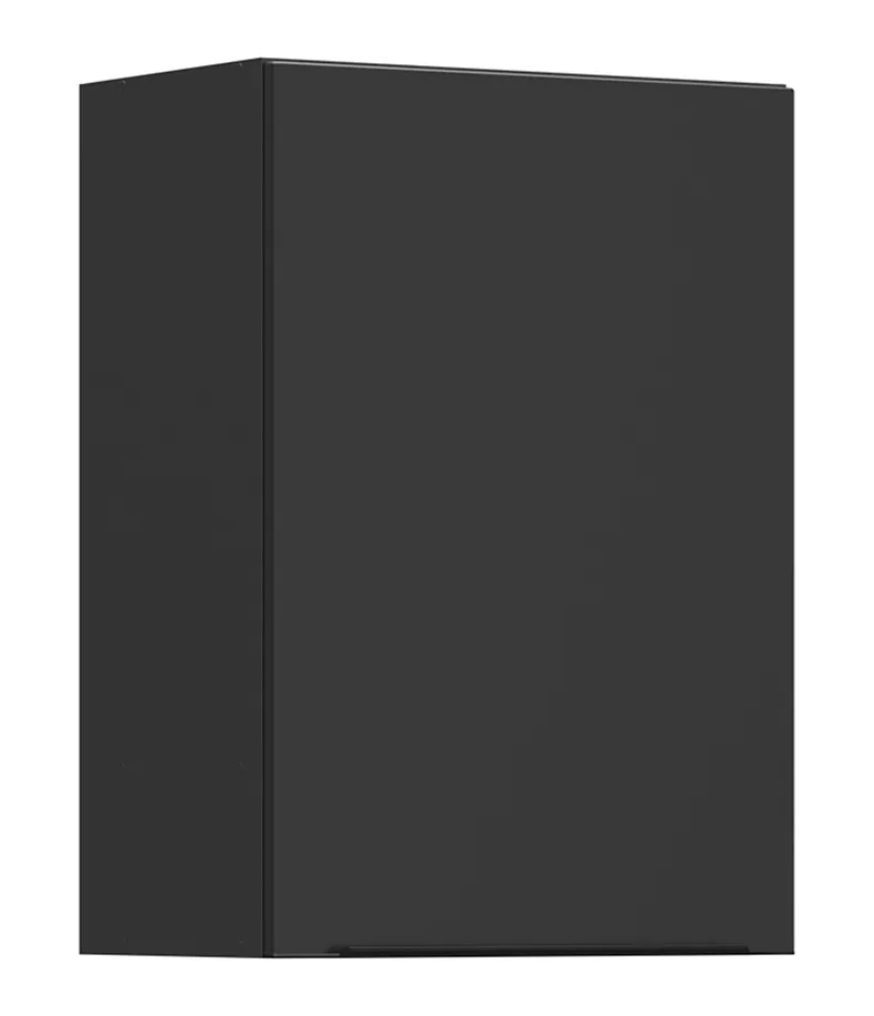 BRW Верхний кухонный шкаф Sole L6 50 см правый черный матовый, черный/черный матовый FM_G_50/72_P-CA/CAM фото №2