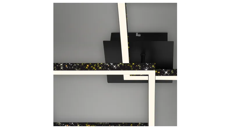 BRW Frame Led 2-позиционный металлический потолочный светильник черный 085510 фото №2