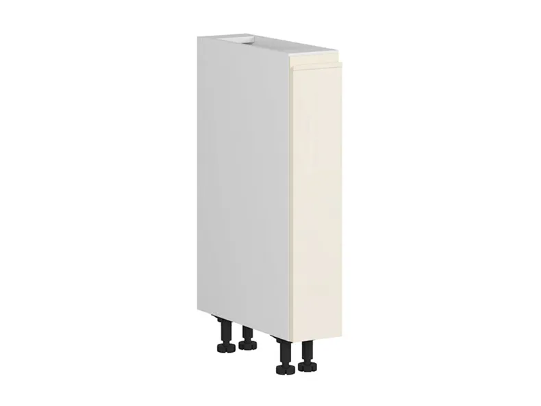 BRW Кухонна шафка висотою 15 см з кошиком для продуктів у кольорі магнолія глянцевий, альпійський білий/магнолія глянець FH_DC_15/82_C-BAL/XRAL0909005 фото №2