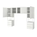 IKEA PLATSA ПЛАТСА, гардероб / 7 дверей+6 ящиков, белый / фонен белый, 300x42x201 см 693.252.14 фото thumb №1