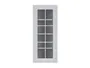 BRW Верхний кухонный шкаф Верди 40 см правый с дисплеем светло-серый матовый, греноловый серый/светло-серый матовый FL_G_40/95_PV-SZG/JSZM фото