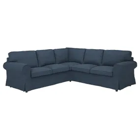 IKEA EKTORP ЕКТОРП, кутовий диван, 4-місний, Кіланда темно-синій 295.089.89 фото
