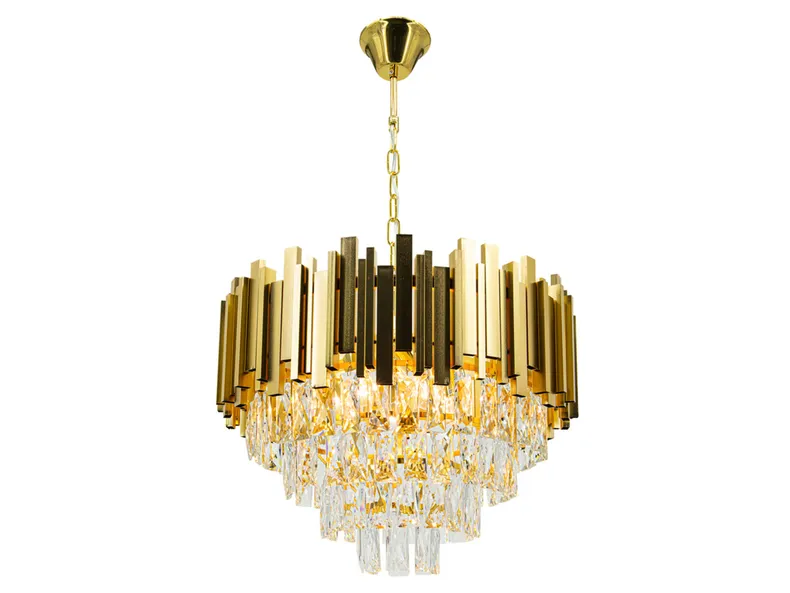 BRW Пятипозиционный металлический подвесной светильник Valetta в золотом цвете 092942 фото №1