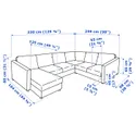 IKEA VIMLE ВІМЛЕ, кутовий диван, 5-місний, з шезлонгом/Гранн/Бомстад чорний 393.067.64 фото thumb №8