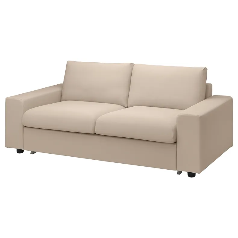IKEA VIMLE ВИМЛЕ, чехол на 2-местный диван-кровать, с широкими подлокотниками / Галларп бежевый 894.005.75 фото №2