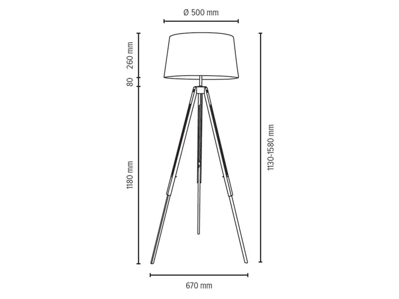 BRW Tripod, торшер 073968 фото №2