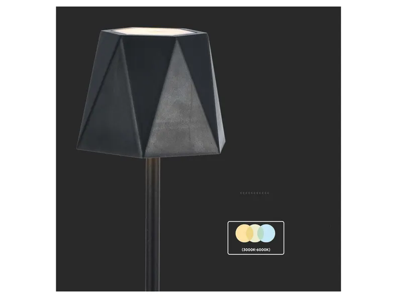 BRW VT-1034 Светодиодная настольная лампа с диммером черная 092009 фото №3