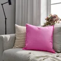 IKEA GURLI ГУРЛИ, чехол на подушку, розовый, 50x50 см 205.541.17 фото thumb №6