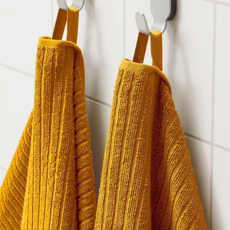 IKEA VÅGSJÖN ВОГШЁН, банное полотенце, золотисто-жёлтый, 70x140 см 905.495.04 фото №4