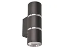 BRW Двухточечный настенный светильник Bamboo алюминий черный 093294 фото thumb №1