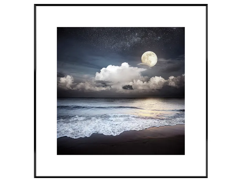 BRW картина Місячний пляж 50х50 см 093130 фото №5
