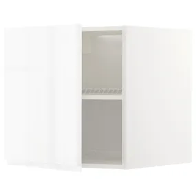 IKEA METOD МЕТОД, верхня шафа для холодильн / мороз кам, білий / ВОКСТОРП глянцевий / білий, 60x60 см 794.642.28 фото