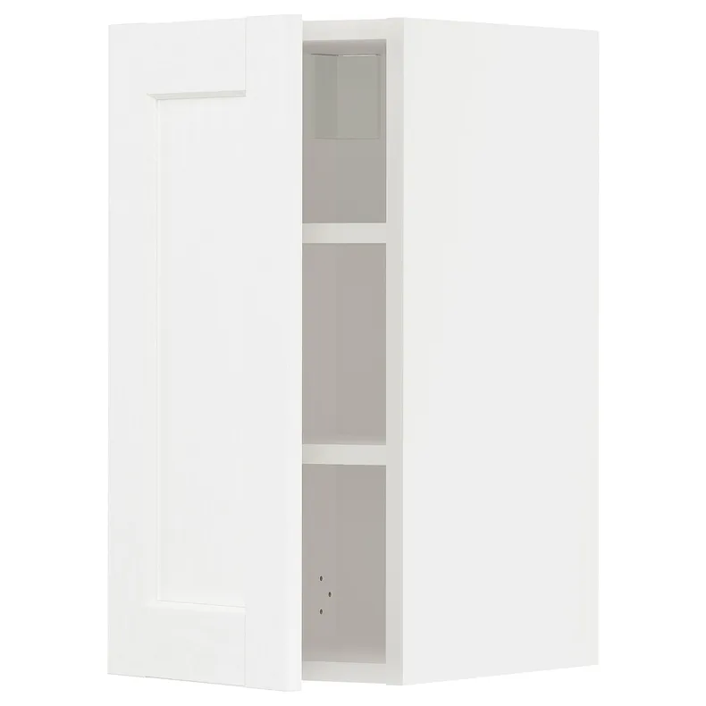 IKEA METOD МЕТОД, шафа навісна із полицями, білий Енкопінг / білий імітація дерева, 30x60 см 994.734.82 фото №1