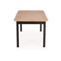 Кухонний стіл розкладний HALMAR FLORIAN 160-228x90 см, стільниця - дуб артисан, ніжки - чорні фото thumb №8
