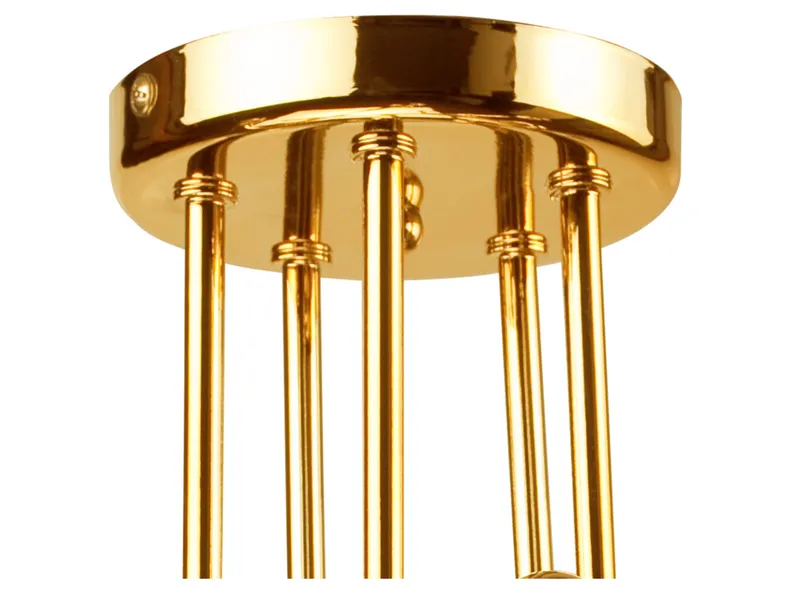 BRW Стельовий світильник Camilla 5-точковий сталево-золотий 091791 фото №6