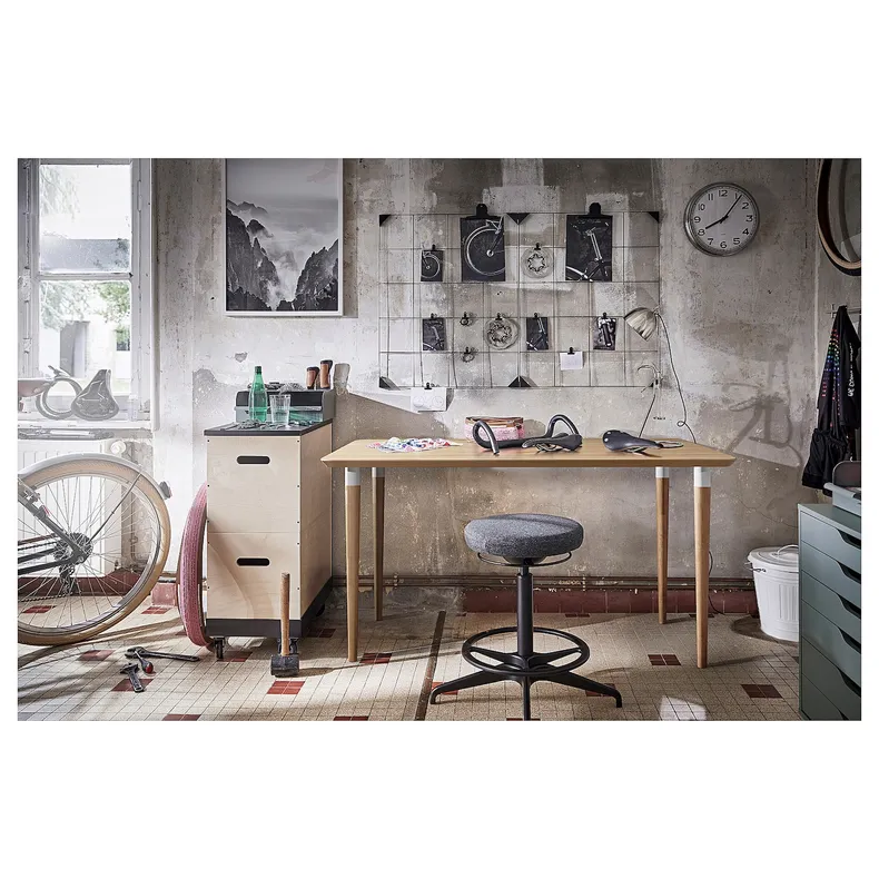 IKEA ANFALLARE АНФАЛЛАРЕ / HILVER ХИЛВЕР, письменный стол, бамбук, 140x65 см 294.177.10 фото №6