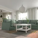IKEA HYLTARP ХИЛЬТАРП, 4-местный угловой диван, Хемместа серо-зеленая 895.148.31 фото thumb №2