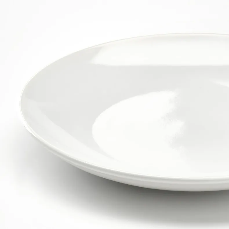 IKEA GODMIDDAG ГОДМІДДАГ, десертна тарілка, білий, 20 см 805.850.26 фото №2