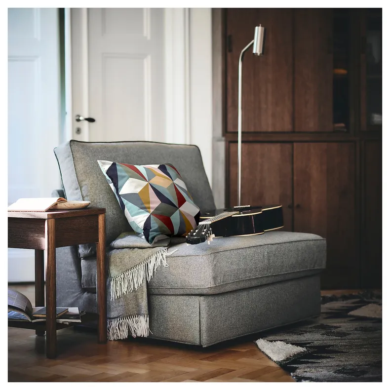 IKEA IDGRAN ІДГРАН, чохол на подушку, різнокольоровий, 50x50 см 405.802.38 фото №2