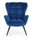 Мягкое кресло HALMAR TYRION, темно-синий фото thumb №7