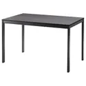 IKEA VANGSTA ВАНГСТА, розкладний стіл, чорний / темно-коричневий, 120 / 180x75 см 104.201.52 фото thumb №1