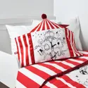 IKEA BUSENKEL БУСЕНКЕЛЬ, подушка, у формі циркового намета червоний/білий, 48x37 см 405.231.82 фото thumb №3