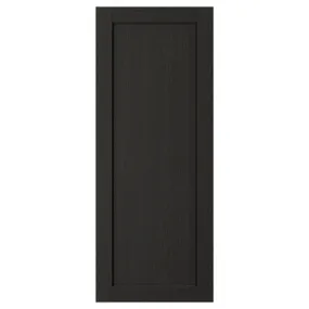 IKEA LERHYTTAN ЛЕРХЮТТАН, дверцята, чорна морилка, 40x100 см 103.560.52 фото