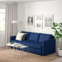 IKEA FRIHETEN ФРІХЕТЕН, 3-місний диван-ліжко, СКІФТЕБУ синій 604.315.63 фото thumb №2