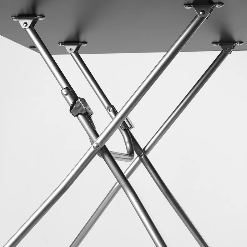 IKEA GUNDE ГУНДЕ, складной стол, черный, 67x67 см 005.468.97 фото №3
