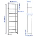 IKEA BILLY БИЛЛИ, стеллаж с верхней полкой, имит. дуб, 80x28x237 см 895.818.87 фото thumb №3