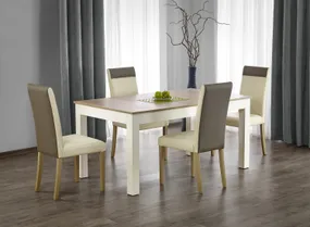 Кухонний стіл HALMAR SEWERYN 160-300x90 см колір дуб сонома / білий фото