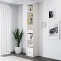 IKEA BILLY БІЛЛІ, книжкова шафа з верхньою полицею, білий, 40x40x237 см 093.966.57 фото thumb №2