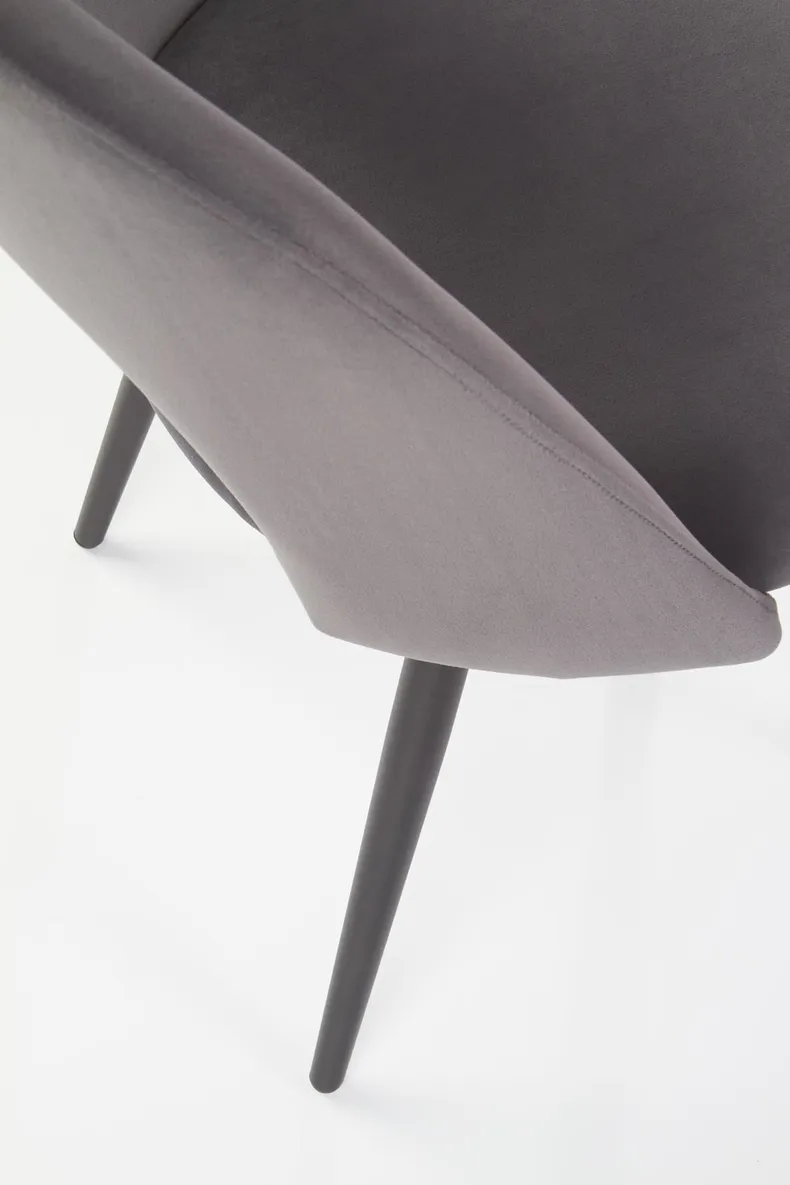 Кухонний стілець HALMAR K384 сірий/чорний (1шт=4шт) фото №10
