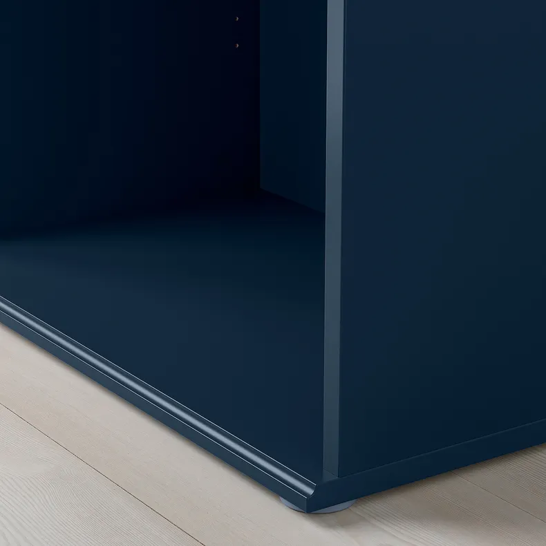 IKEA SKRUVBY СКРУВБИ, тумба под ТВ, черный и синий, 156x38x60 см 105.203.64 фото №5