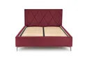 Узголів'я ліжка HALMAR MODULO W4 160 см бордового кольору. Моноліт 59 фото thumb №5