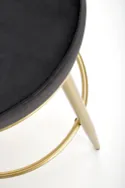 Барний стілець Хокер HALMAR H115 чорний, золотий фото thumb №7