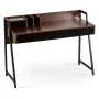 Письменный стол MEBEL ELITE CASS 120 см, коричневый / черный фото