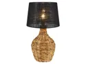 BRW Настольная лампа из ротанга Paglia коричневого и черного цвета 093759 фото thumb №1