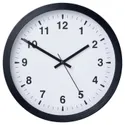 IKEA TJALLA ТЙАЛЛА, настінний годинник, низька напруга / чорний, 28 см 405.408.84 фото thumb №1