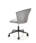 Крісло офісне обертове HALMAR PASCO, сірий оксамит фото thumb №4