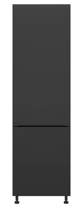 BRW Кухонный шкаф Sole L6 60 см левосторонний для установки холодильника матовый черный, черный/черный матовый FM_DL_60/207_L/L-CA/CAM фото
