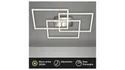 BRW Рамковий світлодіодний стельовий світильник з диммером сріблястого кольору 085508 фото thumb №5