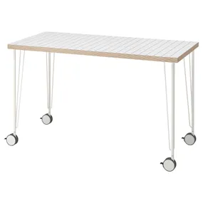 IKEA LAGKAPTEN ЛАГКАПТЕН / KRILLE КРІЛЛЕ, письмовий стіл, білий антрацит / білий, 120x60 см 395.084.13 фото