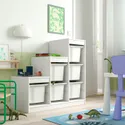 IKEA TROFAST, стеллаж для мусорных контейнеров, белый/белый, 99x44x94 см 595.733.13 фото thumb №2